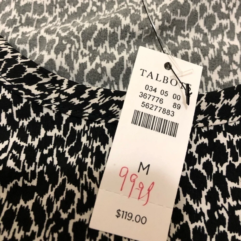 NWT Talbots short sleeve midi dress. Length 40” armpit/armpit 20”, shoulders 15”
